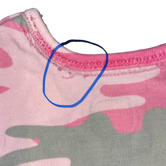 John Deere Tractor 6-9 months Baby Camo One Piece Short Sleeve Camouflage Pink - Picture 7 of 11